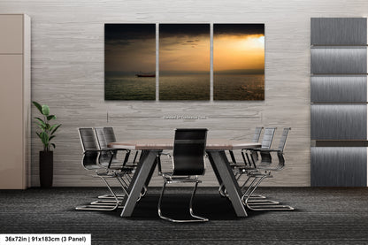 a dining room with a table and chairs