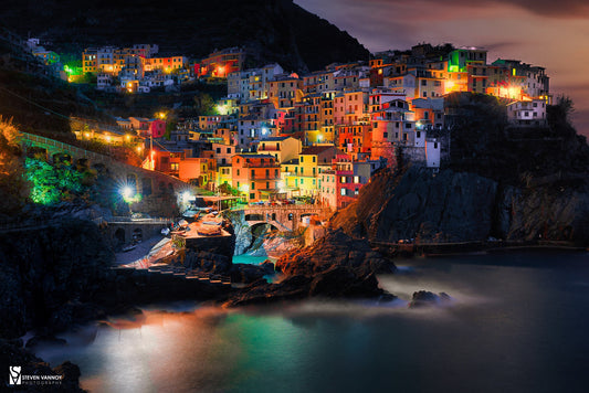 Colorful Manarola, Italy Canvas Print, Italy Home Decor, Italy Photography Wall Art, Italy Wall Decor, Cinque Terre Italy Canvas Print