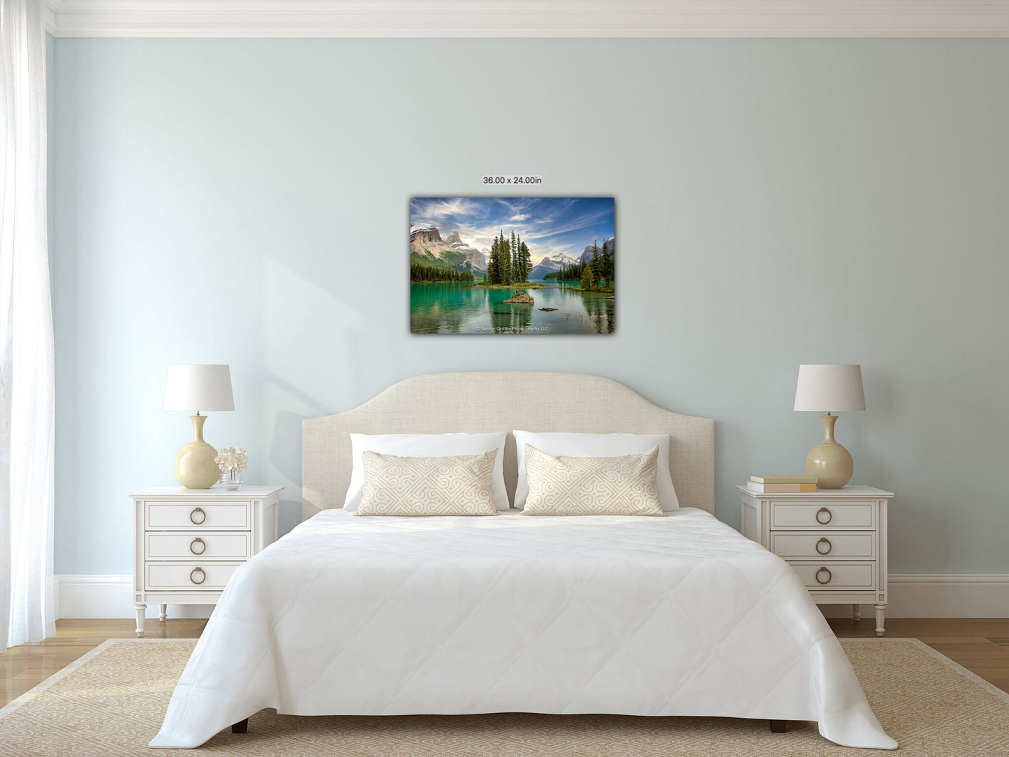 Spirit Island Print, Maligne Lake, Jasper National Park, Canadian Rockies, Alberta, Banff, Canvas Wall Art Prints for Home