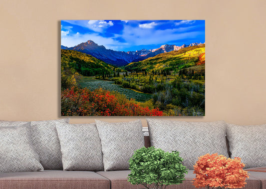 Colorado wall art, farmhouse decor, 3 piece wall art, San Juan mountains, extra large wall art, autumn colors, triptych, office decor