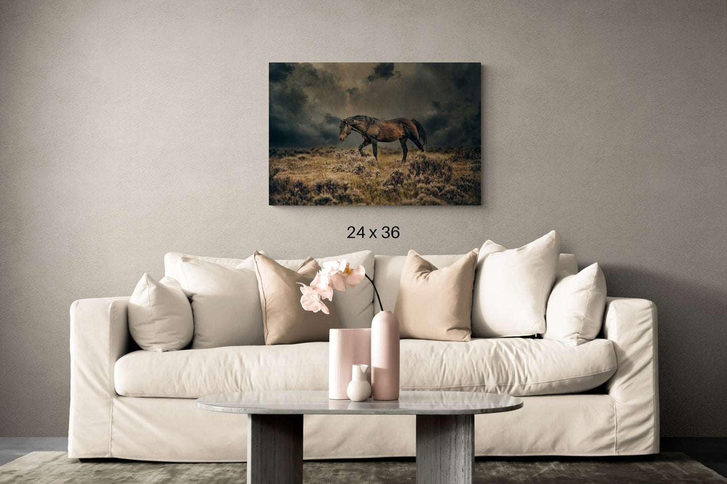 Wild Horse Photography Canvas Horse Photo Wild Mustang,  Horse Art Print, Wild Horse Photo  Dramatic Horse Print  McCullough Peaks Wy.