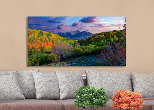 San Juan mountains landscape picture, autumn colors, San Juan mountains near Telluride, 14ers Colorado, Rocky Mountains, Colorado art