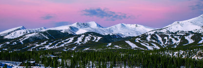 Breckenridge Colorado panoramic picture, Breckenridge ski map, winter wonderland, Colorado ski poster, panoramic landscape,