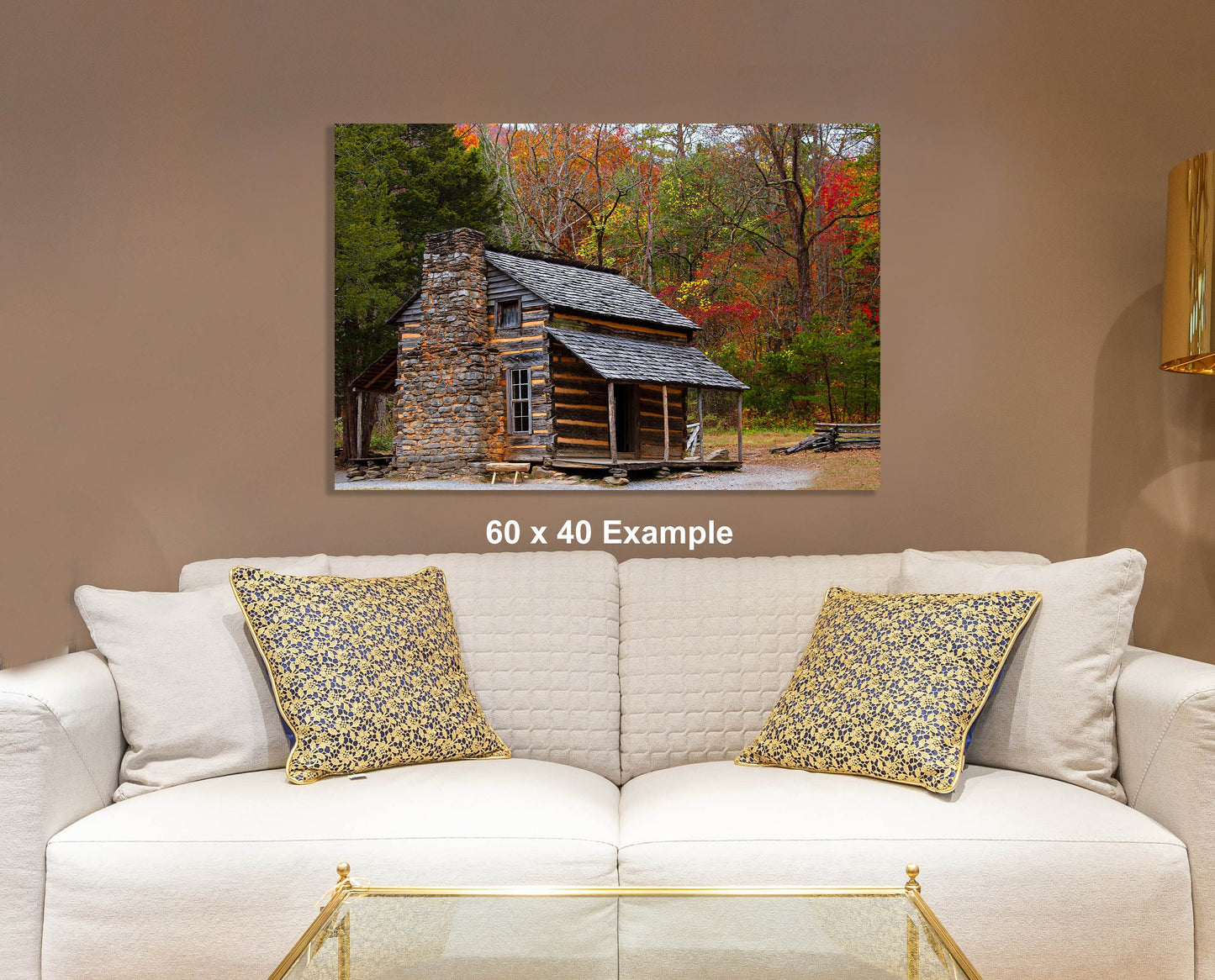 Cades Cove Log Cabin, Smoky Mountain National park, fall colors, Tennessee cabin, Great Smoky mountains log cabin