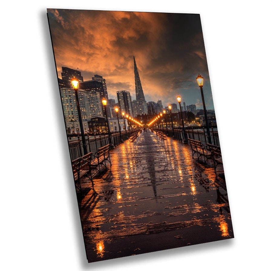 San Francisco Canvas Wall Art Photo Print Sunset Wall Decor Home Wall Decor Office Decor Skyline Wall Art