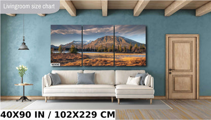 Mountains Wall Art Landscape Print Mountains Home Decor Mountains Office Decor Autumn Wall Art Mountain Poster Landscape Living Room Decor