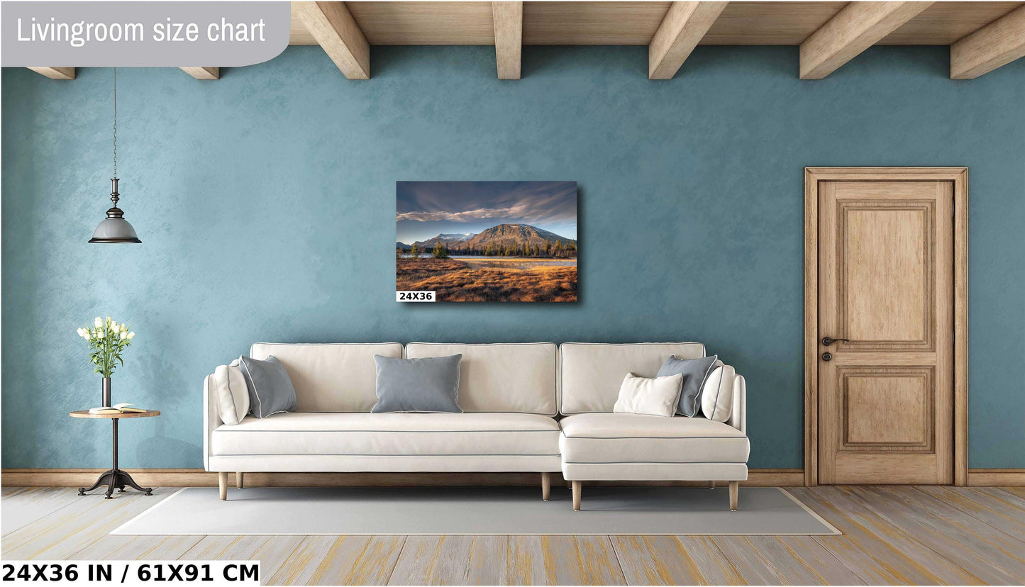 Mountains Wall Art Landscape Print Mountains Home Decor Mountains Office Decor Autumn Wall Art Mountain Poster Landscape Living Room Decor