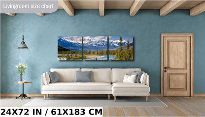 Canadian Rockies scenic mountains turquoise lake water photograph art print home decor cabin wilderness canvas acrylic metal lynn welles lynn wells original art