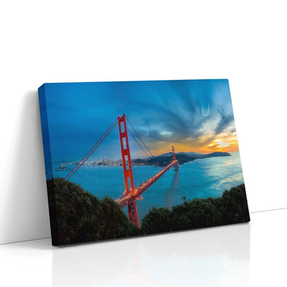 Golden Gate Bridge Panoramic Wall Art, San Francisco Print