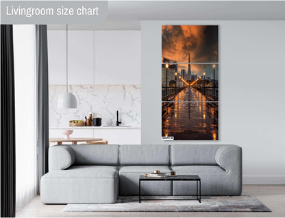 San Francisco Canvas Wall Art Photo Print Sunset Wall Decor Home Wall Decor Office Decor Skyline Wall Art