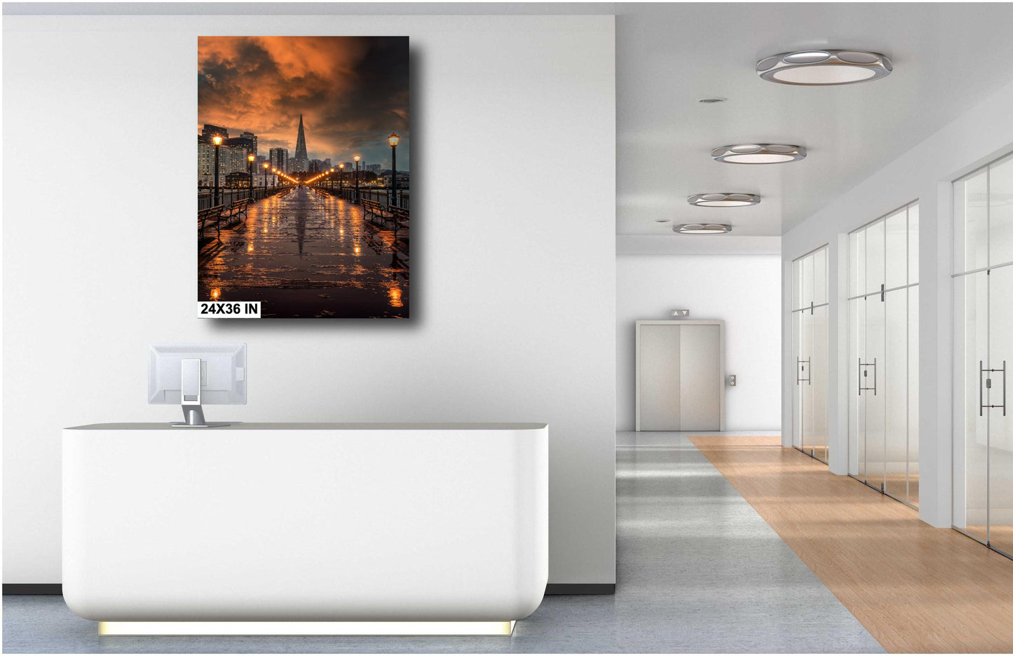 San Francisco Canvas Wall Art Photo Print Sunset Wall Decor Home Wall Decor Office Decor Skyline Wall Art