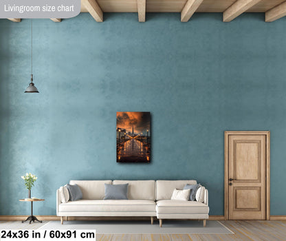 San Francisco Canvas Wall Art Photo Print Sunset Wall Decor Home Wall Decor Office Decor Skyline Wall Art