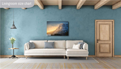 Snow Capped Mountains Winter Storm Landscape Winter Print/Canvas/Acrylic/Metal