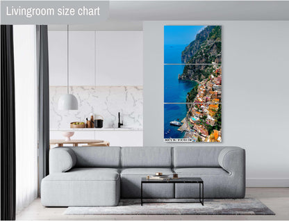 Positano Italy Canvas Print, Italy Photography, Amalfi Coast Photo, Photo Art, Positano Photography, Vertical Wall Art